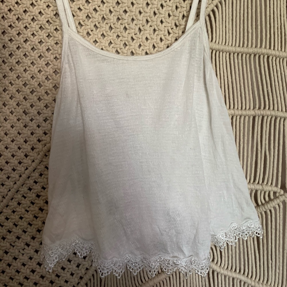 white tank top